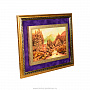 Картина янтарная "Домик в горах" 46 х 36 см, фотография 2. Интернет-магазин ЛАВКА ПОДАРКОВ
